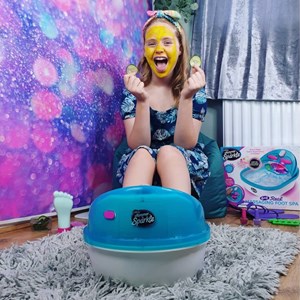 ست پدیکور 6 در 1 مدل Cra Z Art - Shimmer N Sparkle - 6 in 1 Real Massaging Foot Spa _اکسسوری