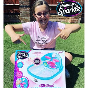 ست پدیکور 6 در 1 مدل Cra Z Art - Shimmer N Sparkle - 6 in 1 Real Massaging Foot Spa _اکسسوری