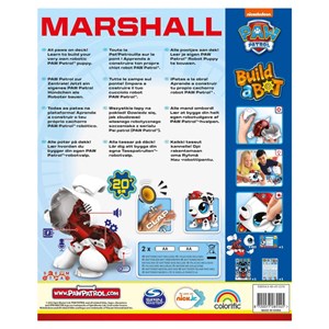 اکشن فیگور ساختنی مارشال Paw Patrol سگ های نگهبان مدل Goliath - Paw Patrol - Build a Bot - Marshall _اکشن فیگور