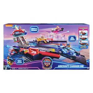 ناو هواپیمابر سگ‌ های نگهبان Paw Patrol مدل Spin Master - Paw Patrol - The Mighty Movie, Aircraft Carrier HQ Playset _اکشن فیگور