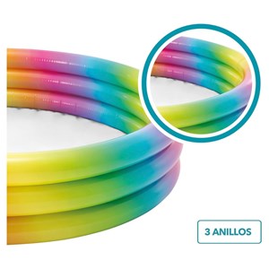 استخر بادی طرح رنگین کمان اینتکس intex مدل 58439_اسباب بازی ورزشی