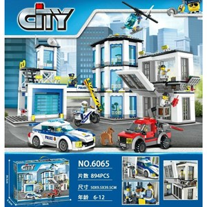 لگو سیتی ایستگاه پلیس 894 قطعه مدل Cityes 6065 _لگو