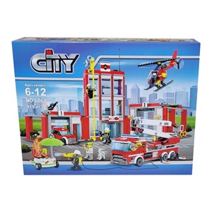 لگو سیتی عملیات آتش نشانی 919 قطعه مدل Cityes 6064 _لگو
