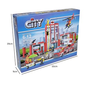 لگو سیتی عملیات آتش نشانی 919 قطعه مدل Cityes 6064 _لگو