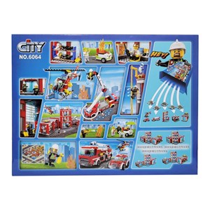 لگو سیتی عملیات آتش نشانی 919 قطعه مدل Cityes 6064 _لگو