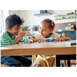 لگو سیتی ماشین پلیس و کامیون بستنی فروشی 317 قطعه مدل Lego City_Ice Cream Truck Police Chase_60314 Building Kit_لگو