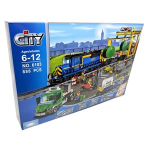 لگو سیتی قطار باری کنترلی 888 قطعه مدل Cityes 6103 _لگو
