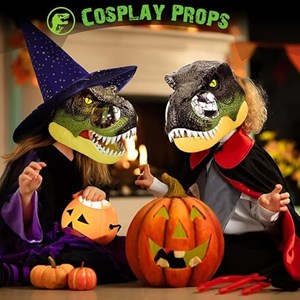 ماسک سر دایناسور بزرگ با فک متحرک Dinosaur head mask _اکسسوری