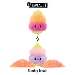 عروسک پولیشی بستنی سورپرایزی بزرگ مدل MGA - Fluffie Stuffiez - Large Collectible Plush - Ice Craem _عروسک پولیشی