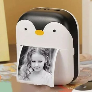 مینی پرینتر جیبی بدون نیاز به جوهر طرح پنگوئن _اسباب بازی دیجیتال