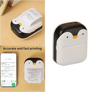 مینی پرینتر جیبی بدون نیاز به جوهر طرح پنگوئن _اسباب بازی دیجیتال