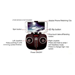 کوادکوپتر کنترلی دوربین دار سیما با ارسال زنده تصویر مدل Syma Z4W _کوادکوپتر