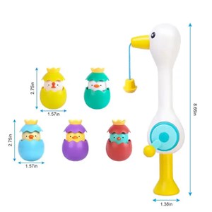 اسباب بازی حمام ماهیگیری مغناطیسی جوجه اردک 5 عددی _اسباب بازی نوزادی