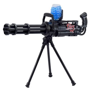 تفنگ اسباب بازی شارژی تیر ژله ای پایه دار مدل Gatling gun with gel balls _تفنگ اسباب بازی