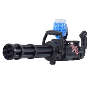 تفنگ اسباب بازی شارژی تیر ژله ای پایه دار مدل Gatling gun with gel balls _تفنگ اسباب بازی