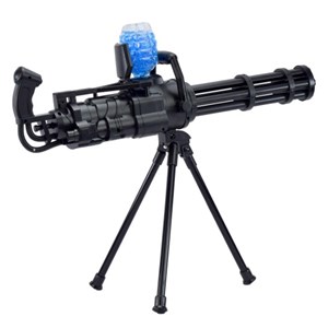تفنگ اسباب بازی شارژی تیر ژله ای پایه دار مدل Gatling gun with gel balls _تفنگ اسباب بازی