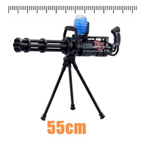 تفنگ اسباب بازی شارژی تیر ژله ای پایه دار مدل Gatling gun with gel balls _تفنگ اسباب بازی