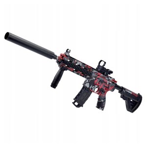 تفنگ اسباب بازی شارژی تیر ژله ای قرمز مدل CARBINE M416_تفنگ اسباب بازی