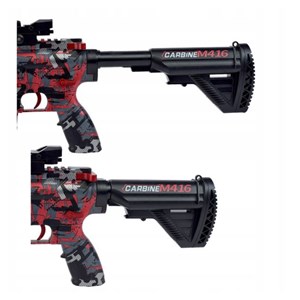 تفنگ اسباب بازی شارژی تیر ژله ای قرمز مدل CARBINE M416_تفنگ اسباب بازی