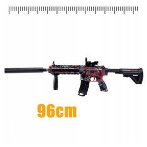 تفنگ اسباب بازی شارژی تیر ژله ای قرمز مدل CARBINE M416_تفنگ اسباب بازی