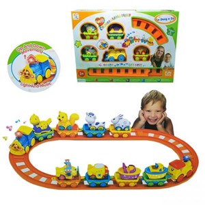 قطار اسباب بازی موزیکال 5 کوپه نشکن (اصل) _ماشین اسباب بازی