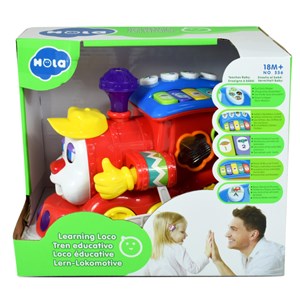 اسباب بازی موزیکال قطار میوه ای هولی تویز مدل 556 Hola Smart Q&A Musical Cartoon Train _اسباب بازی نوزادی
