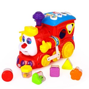 اسباب بازی موزیکال قطار میوه ای هولی تویز مدل 556 Hola Smart Q&A Musical Cartoon Train _اسباب بازی نوزادی