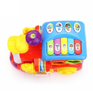 اسباب بازی موزیکال قطار میوه ای هولی تویز مدل 556 Hola Smart Q&A Musical Cartoon Train _اسباب بازی نوزادی