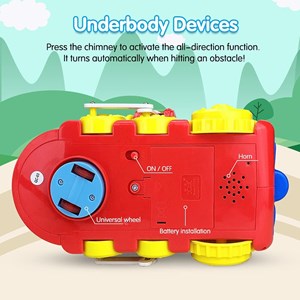 اسباب بازی موزیکال قطار میوه ای هولی تویز مدل 556 Hola Smart Q&A Musical Cartoon Train _اسباب بازی نوزادی