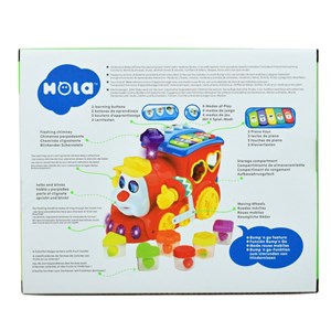 اسباب بازی موزیکال قطار میوه ای هولی تویز مدل 556 Hola Smart Q&A Musical Cartoon Train _اسباب بازی نوزادی