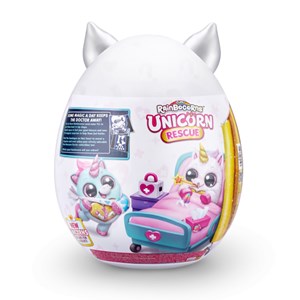 عروسک سورپرایزی رینبوکورنز RainBocoRns سری Unicorn Rescue با شاخ آبی_عروسک سورپرایزی