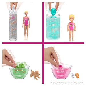عروسک جادويی باربی همراه 50 سورپرايز مدل Mattel - Dolls - Color Reveal Slumber Party Fun Dolls and Accessories_عروسک سورپرایزی
