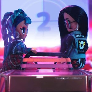 عروسک 2 تایی ال او ال سورپرایز LOL Surprise سری OMG Remix مدل Rocker Boi و Punk Grrrl_عروسک سورپرایزی