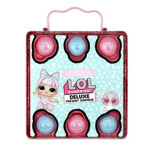 عروسک جعبه کادوی صورتی LOL Surprise سری Deluxe_عروسک سورپرایزی