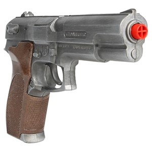 تفنگ اسباب بازی فلزی پلیس گانهر Gonher مدل 45.1_تفنگ اسباب بازی