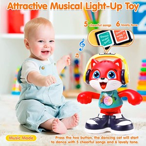 اسباب بازی موزیکال گربه رقصنده و آوازخوان هولی تویز مدل 721 Hola Toys Dancing & Musical Cat Toddlers_اسباب بازی نوزادی