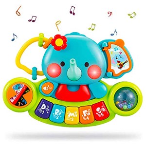 پیانو فیلی موزیکال هولی تویز مدل 3135 Hola Toys Elephant Keyboard_اسباب بازی نوزادی