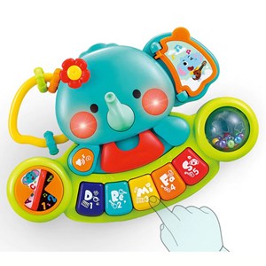 پیانو فیلی موزیکال هولی تویز مدل 3135 Hola Toys Elephant Keyboard_اسباب بازی نوزادی