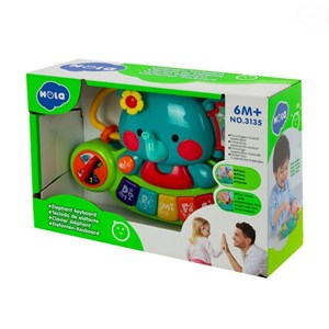 پیانو فیلی موزیکال هولی تویز مدل 3135 Hola Toys Elephant Keyboard_اسباب بازی نوزادی