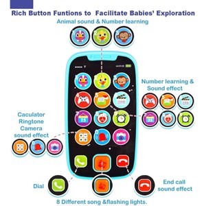 اسباب بازی موبایل لمسی و موزیکال هولی تویز مدل Hola Toys Baby Cell Phone 3127_اسباب بازی نوزادی