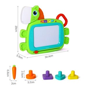 اسباب بازی تخته سفید مگنتی موزیکال و چراغدار هولی تویز مدل 3131 Hola Toys EastSun Magnetic Drawing Board_اسباب بازی نوزادی