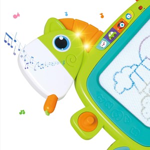 اسباب بازی تخته سفید مگنتی موزیکال و چراغدار هولی تویز مدل 3131 Hola Toys EastSun Magnetic Drawing Board_اسباب بازی نوزادی