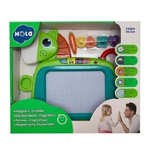 اسباب بازی تخته سفید مگنتی موزیکال و چراغدار هولی تویز مدل 3131 Hola Toys EastSun Magnetic Drawing Board_اسباب بازی نوزادی